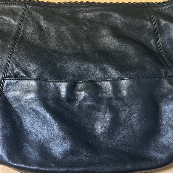 Hype Black Leather Hobo Bag with Studded Pocket - read description - Picture 8 of 16